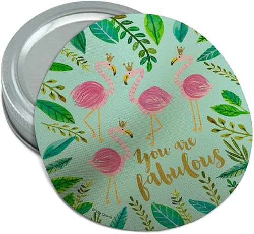 You are Fabulous Flamingos Princesas Coronas Redondo Goma Antideslizante Tarro Agarrador Tapa
