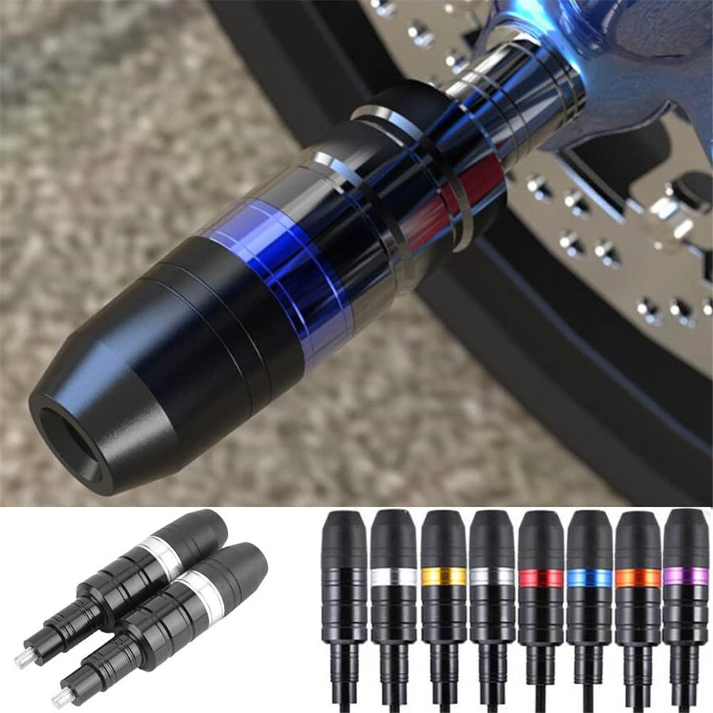 Topes Anticaida para Suzuki 8mm Universal Motocicleta Caída Protector Varilla Anti Choque Deslizamiento Protección del Motor Protección anticaída (Color : Púrpura)