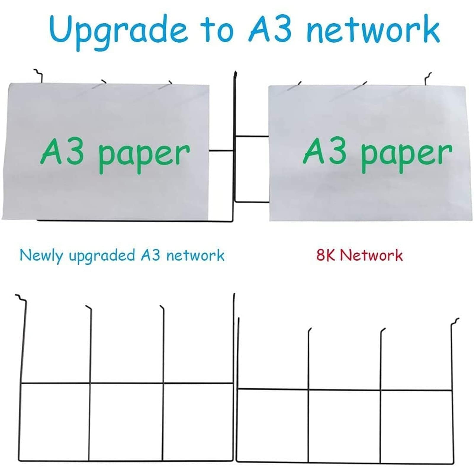 Generico Stendibiancheria Mobile con Ruote bloccabili - Scaffali Funzionali per dipingere in Classe, Supporto per Tele per lavori creativi, Design impilabile, Disponibile in 3 Misure.