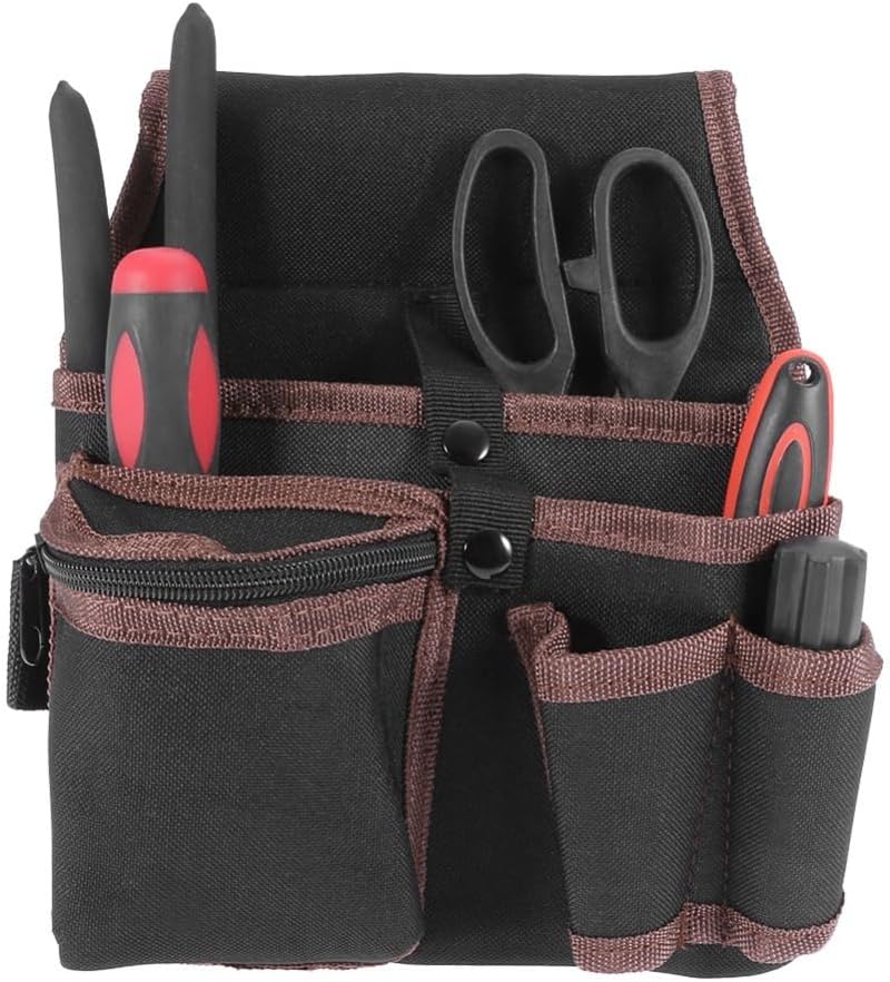 Polyester Tool Bag Waist Pouch – Adjustable Belt Storage with Multiple Pockets, Waterproof Electrician Organizer for Portable Tools image 4
