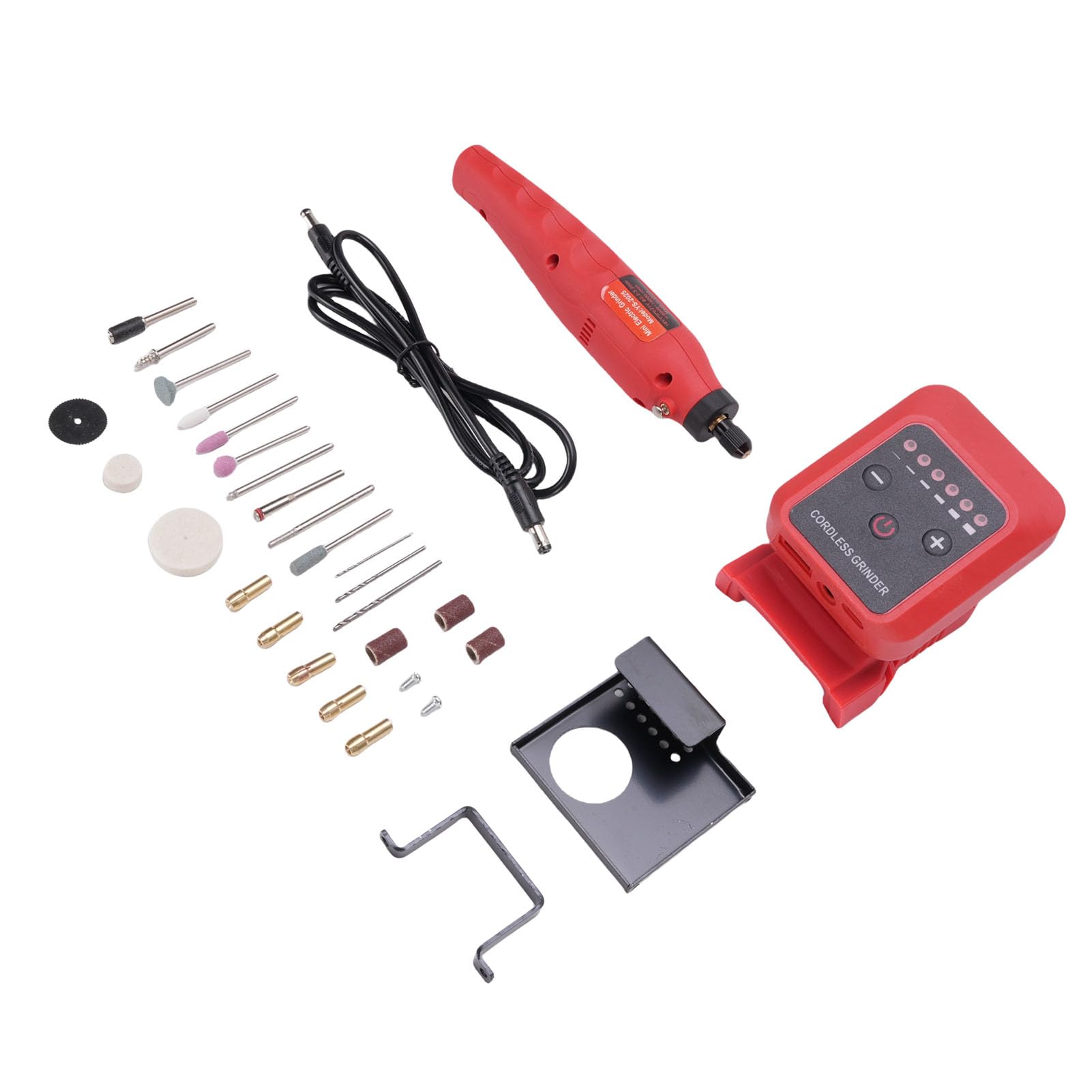 Dpofirs Amoladora Inalámbrica Pequeña 20V, 6000-18000rpm Herramienta