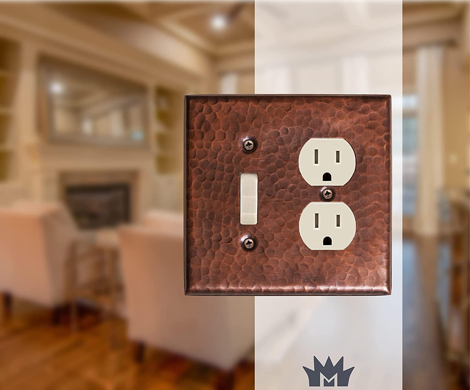Hand Hammered Copper Wall Plates - Monarch Abode -2