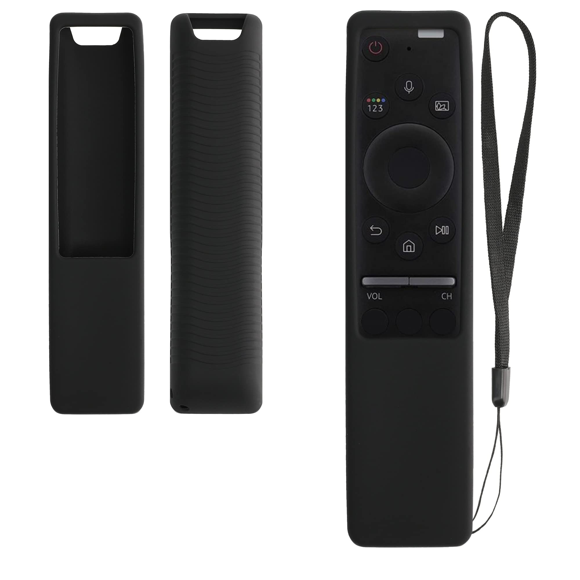 Custodia Silicone Telecomando Samsung BN59-01274A BN59-01330B Cover Antiscivolo Nero