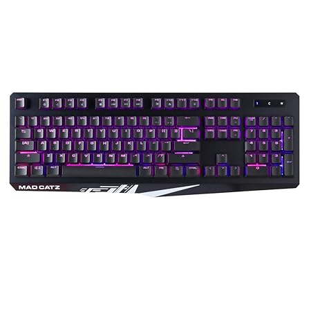MAD CATZ The Authentic S.T.R.I.K.E. 2 RGB Membrane Wired Gaming Keyboard, Black - KS13MRUSBL000-0