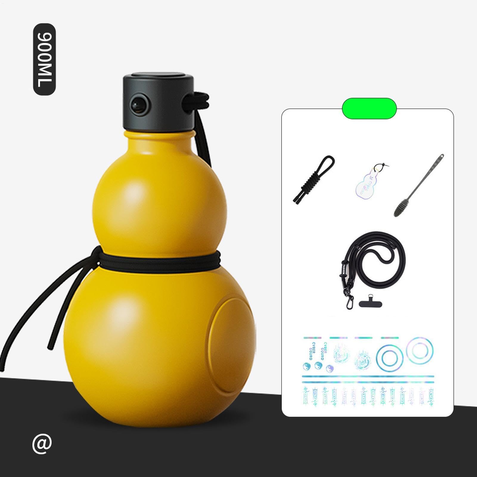 Wasserflasche in Form einer Flasche, Flaschenflasche, Trinkflasche