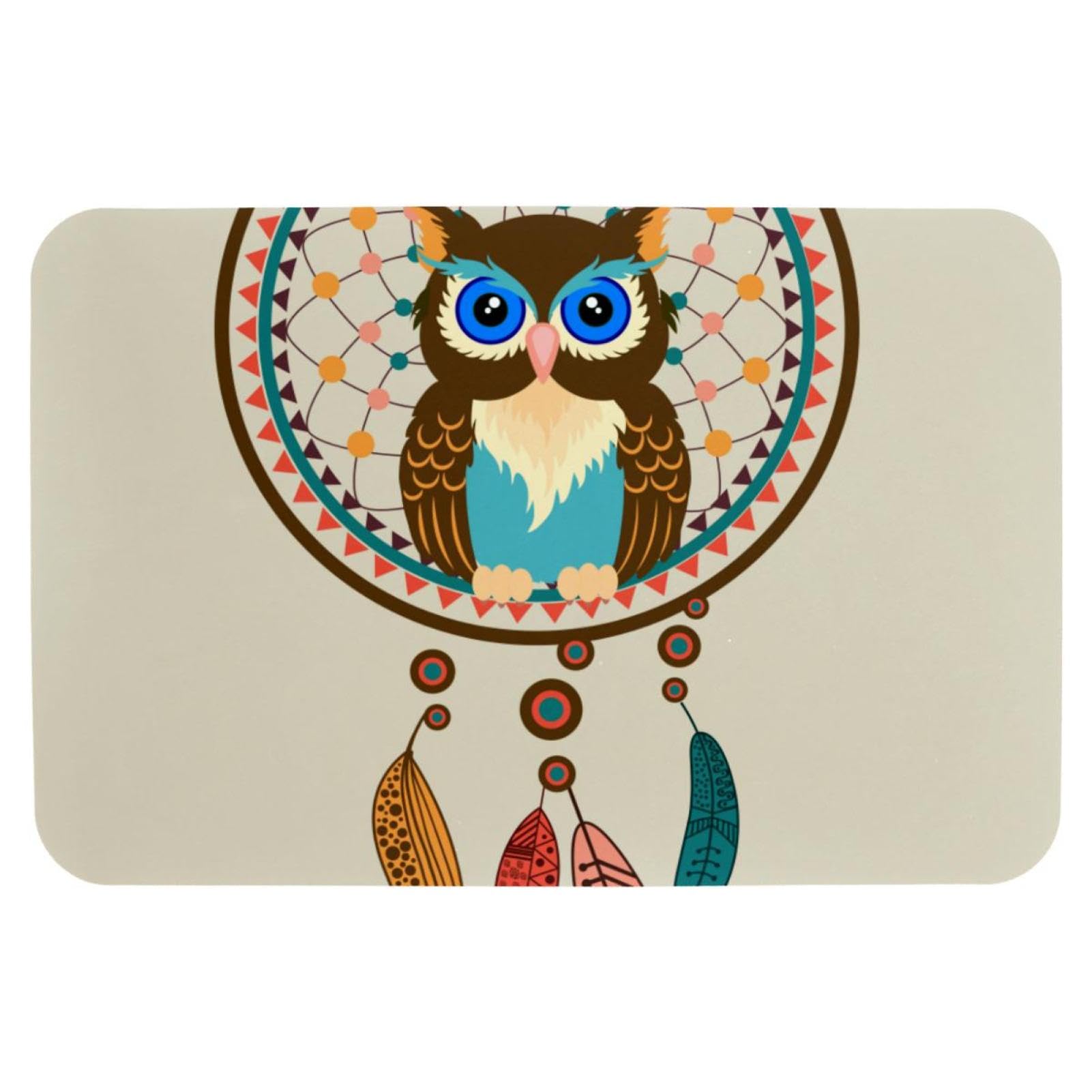 Tapis de douche hibou pour une salle de bain cosy et chaleureuse