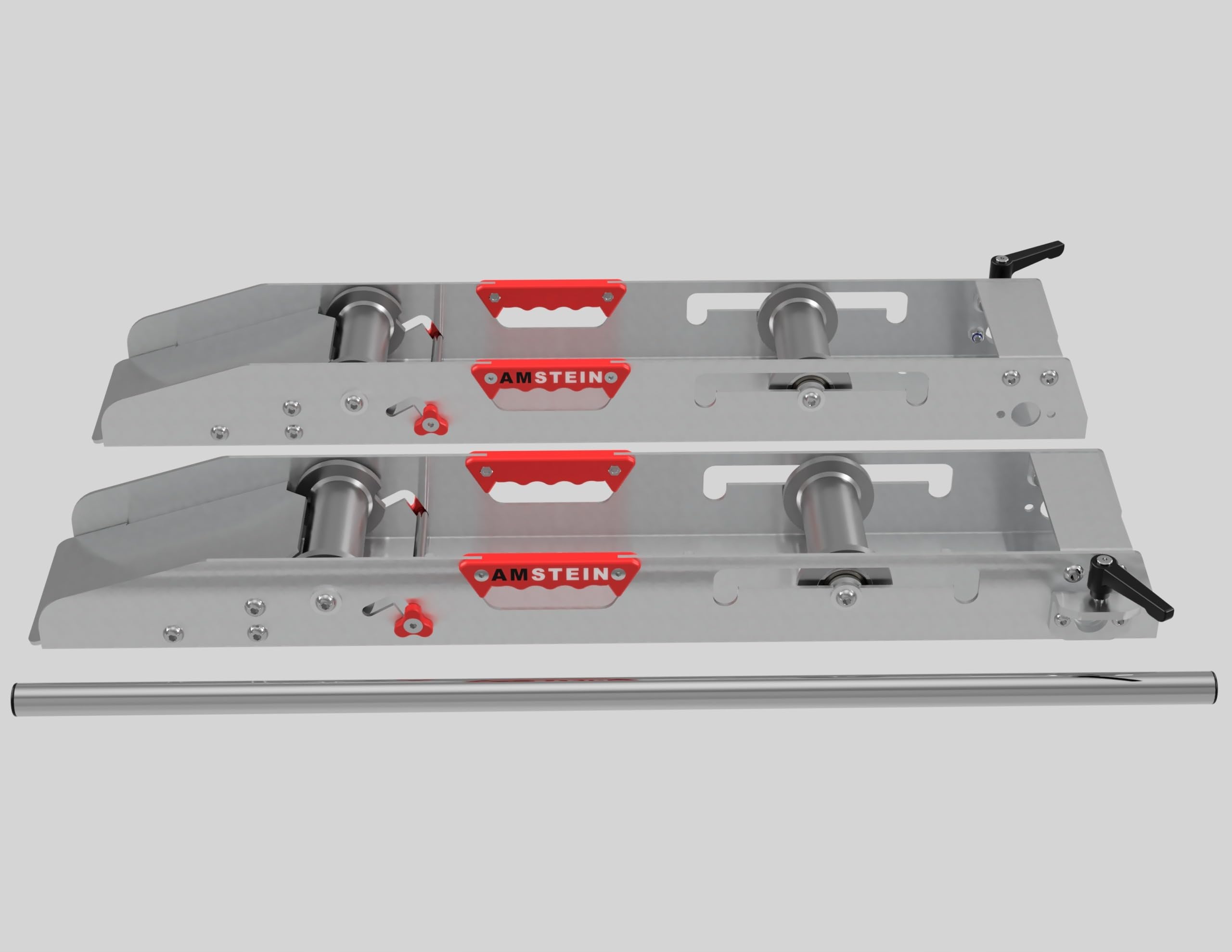 Profi Kabelabwickler AMR-1500 für Kabeltrommeln 600-1600 mm - Bis 1500kg Tragkraft - Robuster Trommelabroller Verzinkt mit Verriegelung & Antirutschmatte für Elektroinstallation Baustelle