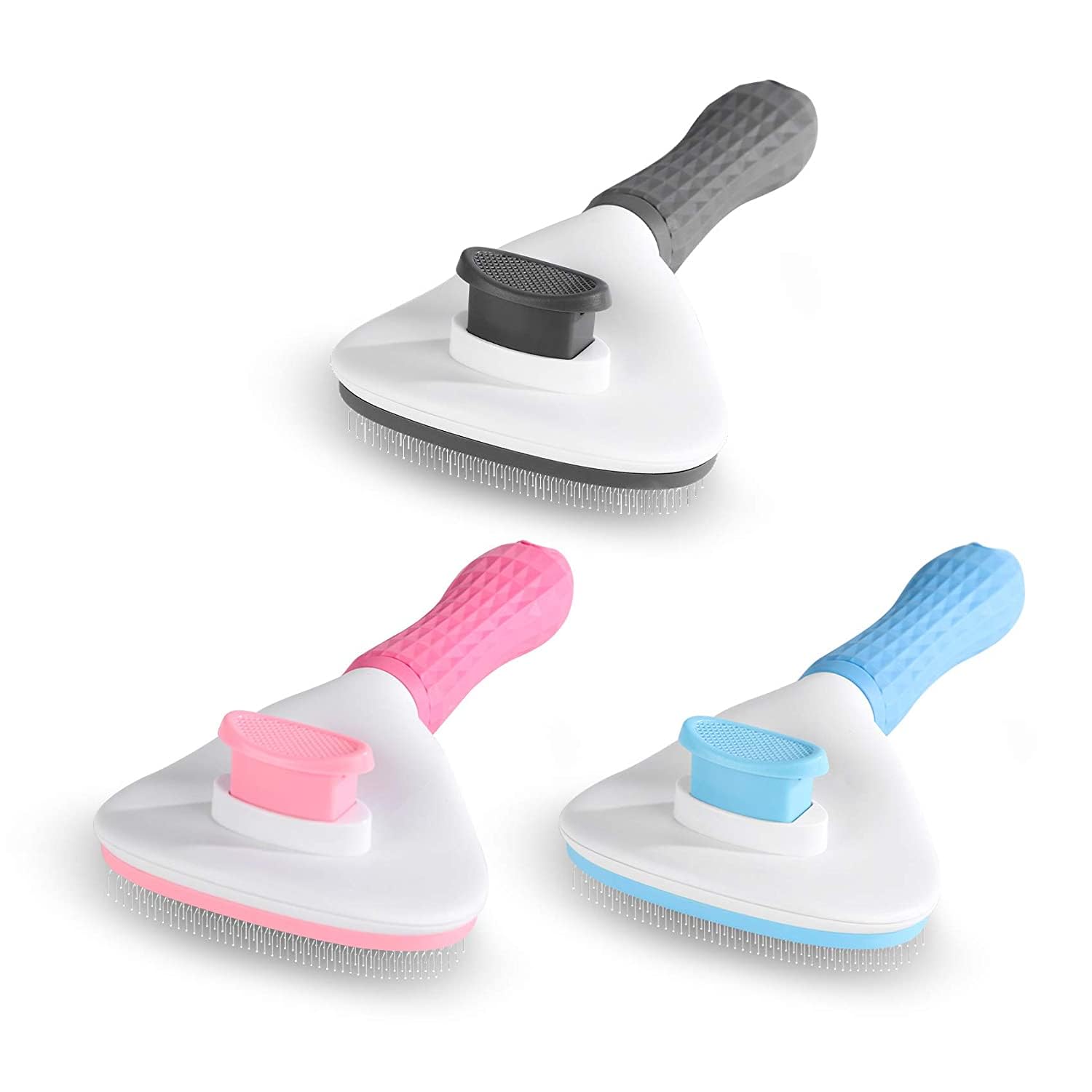 PAWS SAMRAT Self Cleaning Slicker Brush, Dog Cat Bunny Pet Grooming Shedding Brush - Easy to Remove Loose Undercoat, Pet Massaging Tool Suitable for Pets with Long or Short Hair (Multicolor) (B0D37ZDFGD) Amazon Price History, Amazon Price Tracker