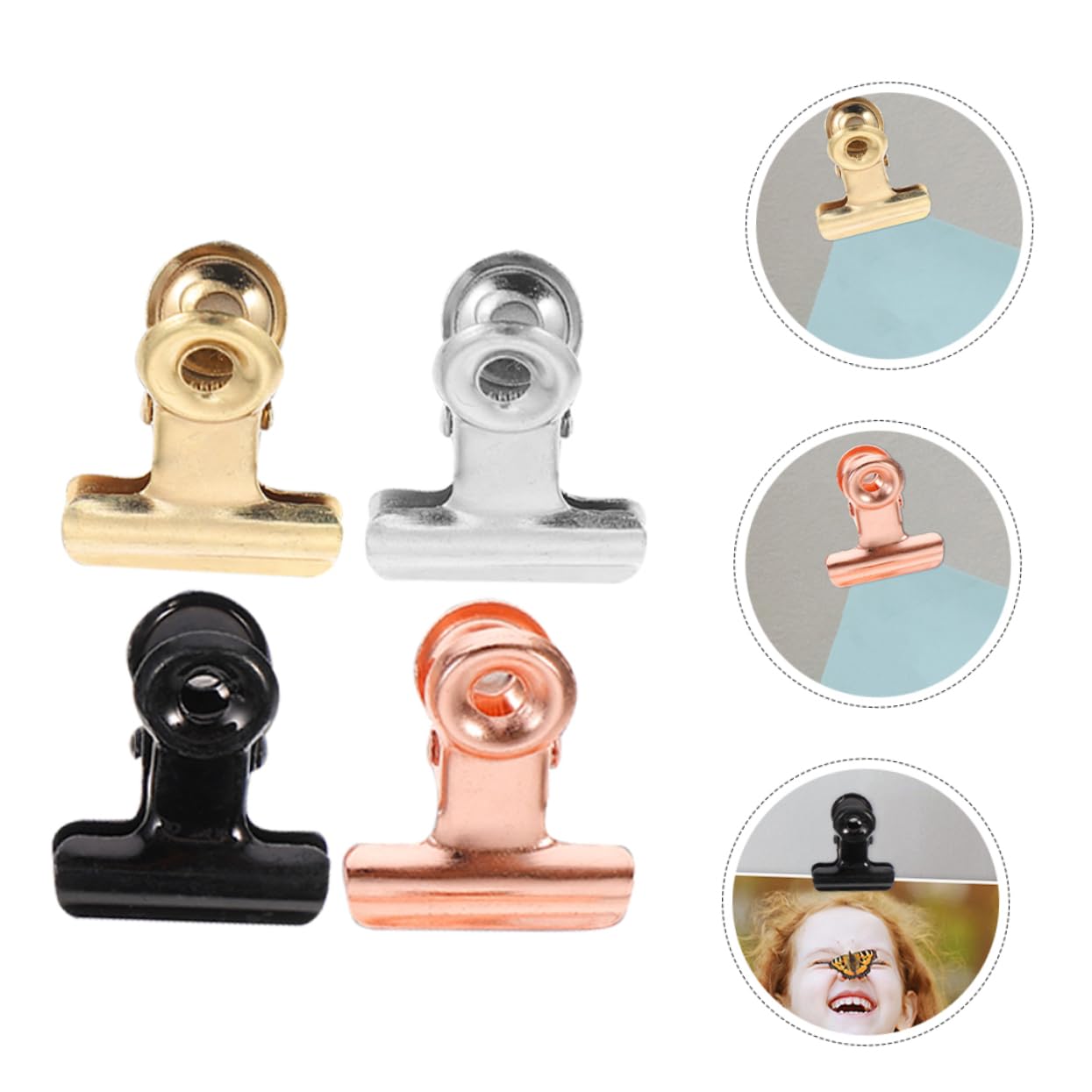 Artibetter 3 Sätze Magnetische Kleine Klammer Magnetische Seitenklammern Mini Fotoklammern Magnetische Fotoklammern Kleine Fotoklammern Magnetische Binderklammern 20 Stück * 3