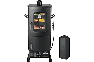 Convenient Outdoor Vertical Propane Smoker Grill for BBQ Lovers