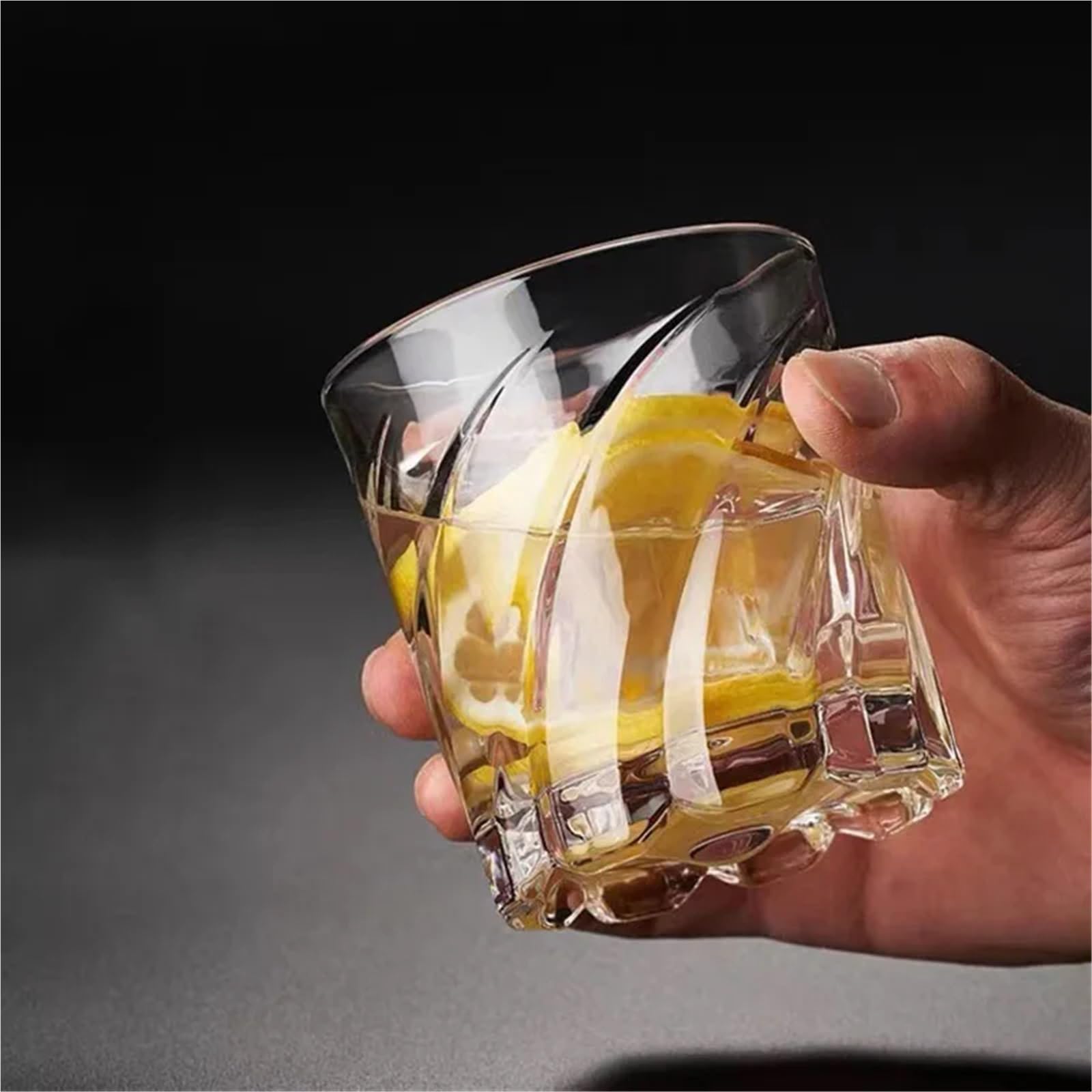 Kristallgläser Rundes Trinkgeschirr aus Glas, transparent, Gletscher-Cocktails, Trinkglas, Becher, Trinkbecher, Saft, Milch, Cocktail-Trinkgläser