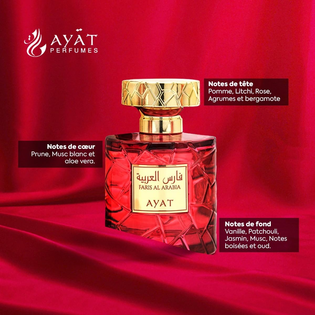 Woda perfumowana YARA 100 ml Ayat Perfumes - Made in Dubai Uwagi: Mandarynka Wanilia sandałowa i drzewna, piżmo - orientalny EDP idealny dla kobiet i mężczyzn (zestaw 5 zapachów)