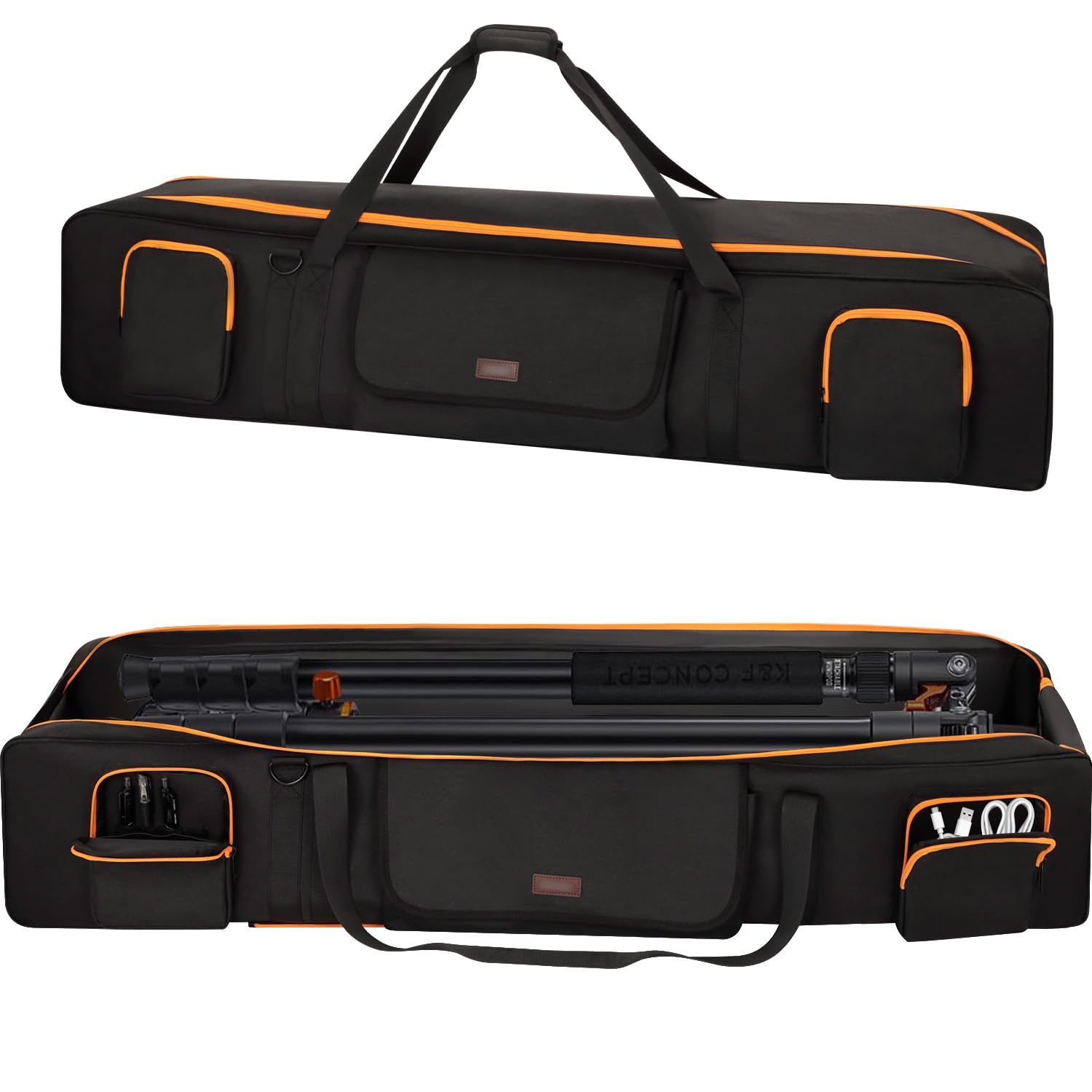 Borsa per treppiede imbottita da 128 cm con 2 divisori estraibili