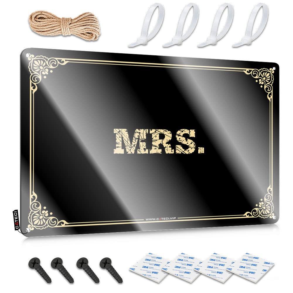 MGHTLCCME Mancave Signs And Decor Mrs. Tin Sign Tin Sign Metal Retro Metal Signs(30X40CM)