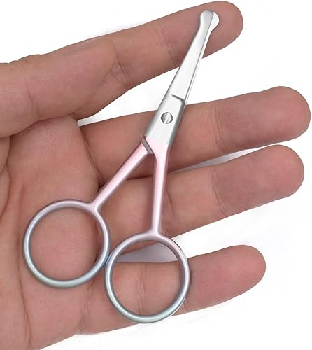 Miniatura 9 de Tijeras de manicura prémium de punta redondeada, multiusos, de acero inoxidable, para cutículas, pedicura, belleza, para uñas, cejas, pestañas, piel