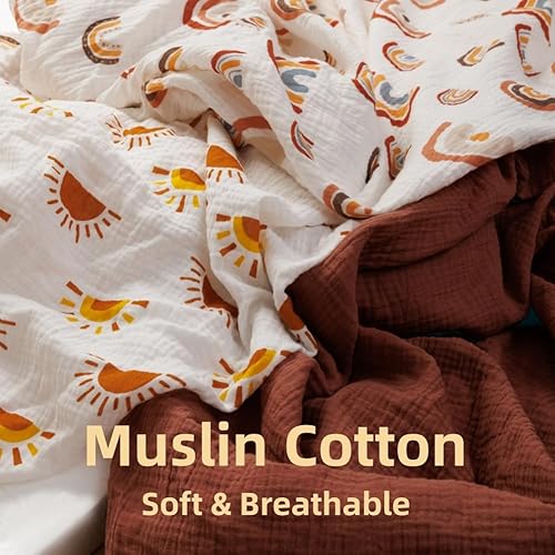 Miniatura 4 de Sábana de muselina para moisés, estilo bohemio, para colchón neutro de género, sábanas de algodón para bebé, niño o niña, suaves y transpirables,