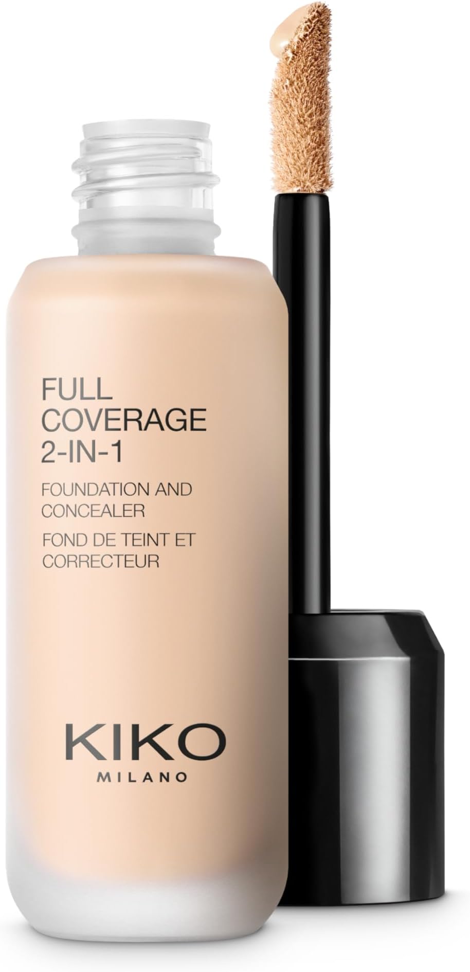 KIKO MILANO, Full Coverage 2-in-1 Foundation & Concealer, 2-in-1 Foundation & Concealer, WR01 Warm Rose Color