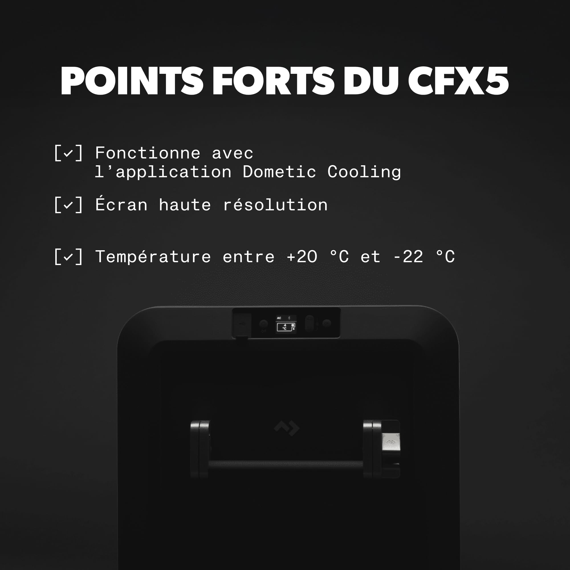 Dometic CFX5 75DZ - Glacière à Compression 75L - Deux Compartiments – 12V/24V Allume-cigare 110V/240V Secteur - Glacière Électrique Voiture, Camping