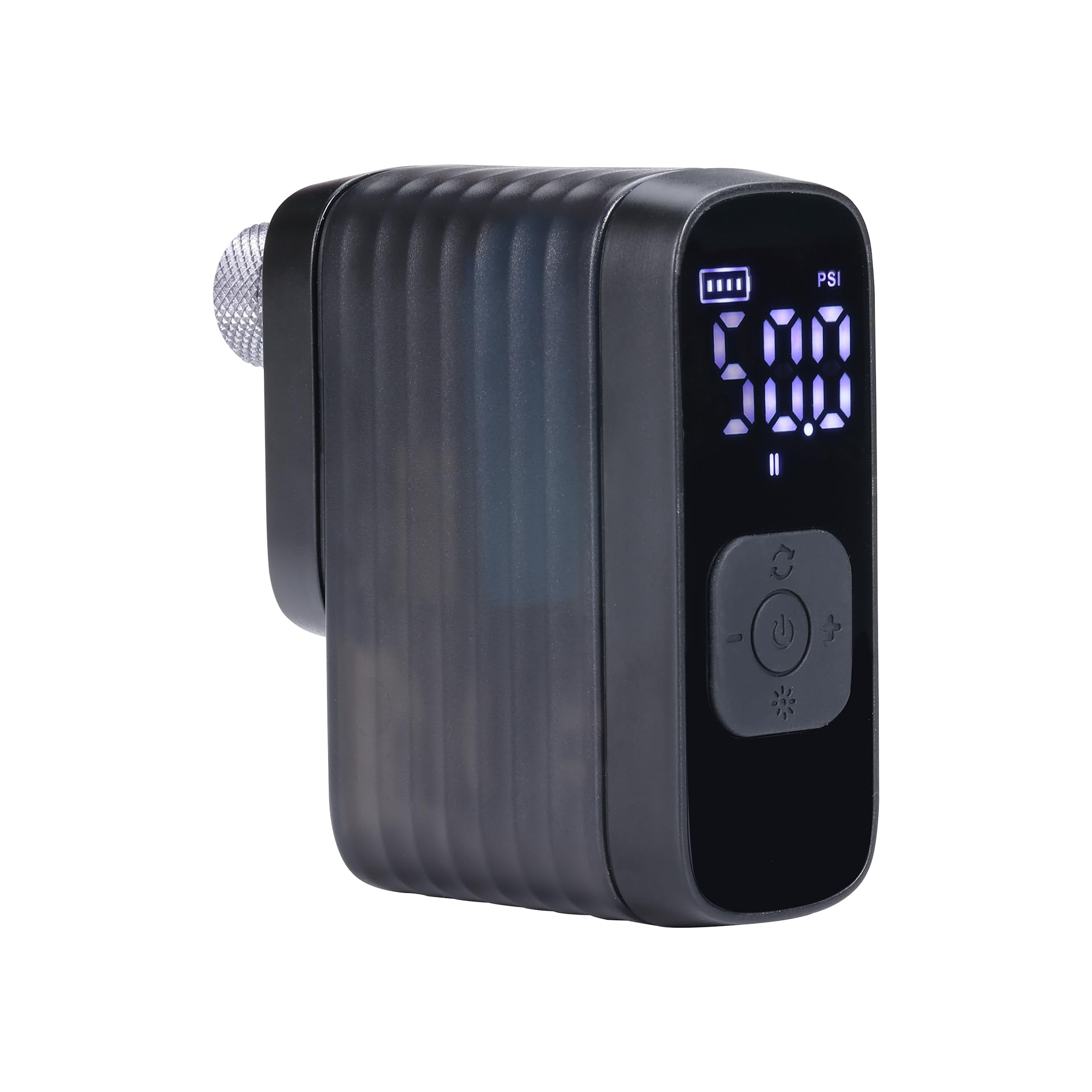BBB Cycling BarBank Mini Pompe à Vélo Électrique – Ultra-Portable Format – Gonfleur 120 PSI / 8 Bar pour VTT, Route & Gravel – Charge Rapide USB-C, Éclairage LED – Compatible Valves Presta & Schrader