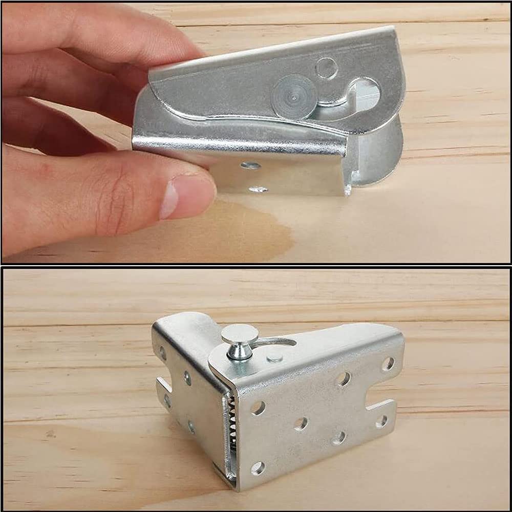 2 Stück Klappscharniere Selbstverriegelnd - Faltbare Möbelscharniere 6,6cm