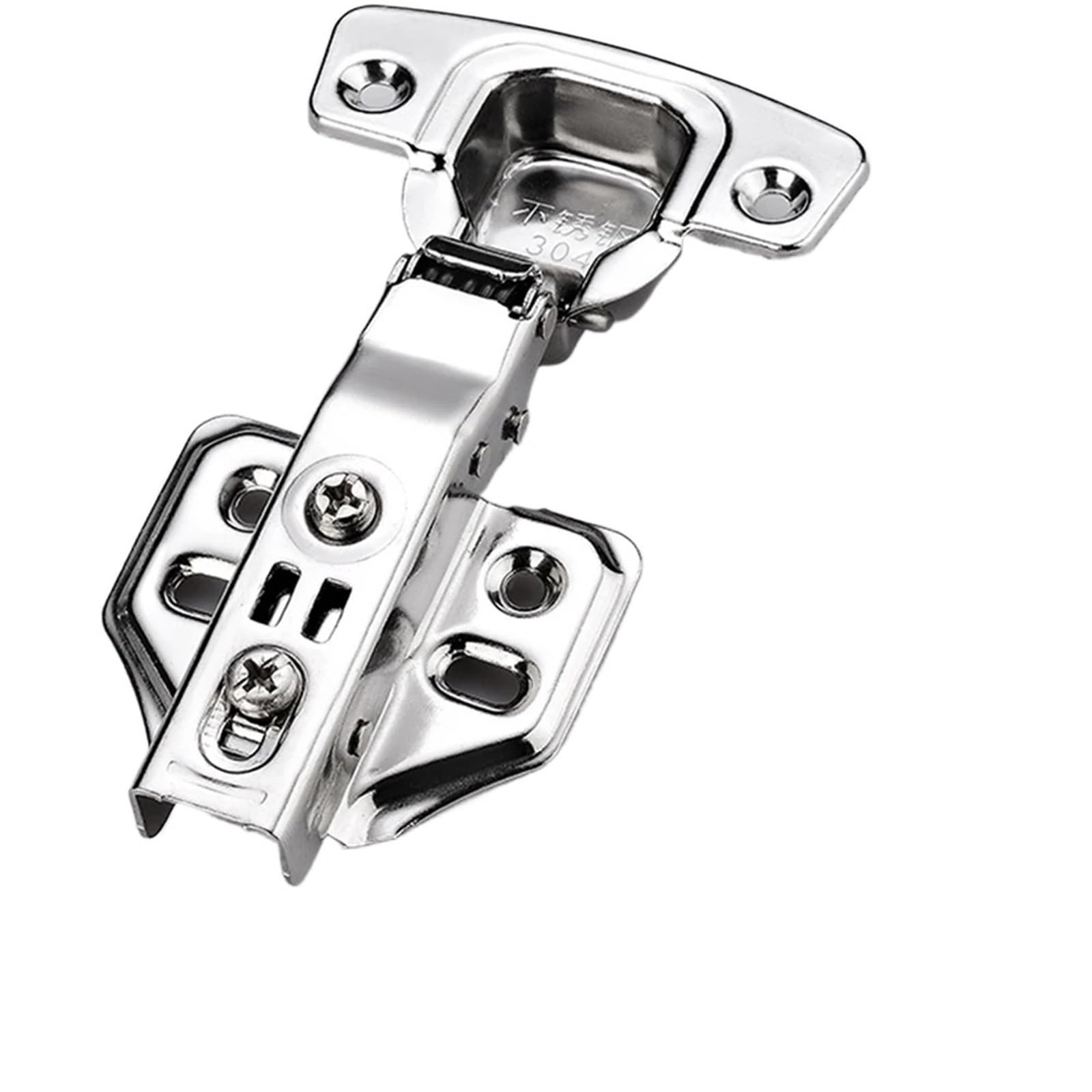 2/8 Pieces Stainless Steel Cabinet Hinges Door Hinge(Full Overlay x 8)