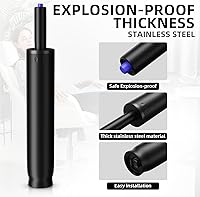 Vista 4 de Sytopia Reemplazo de cilindro de silla de oficina, elevador neumático de gas resistente, ajuste universal para sillas de escritorio y juegos, ajuste