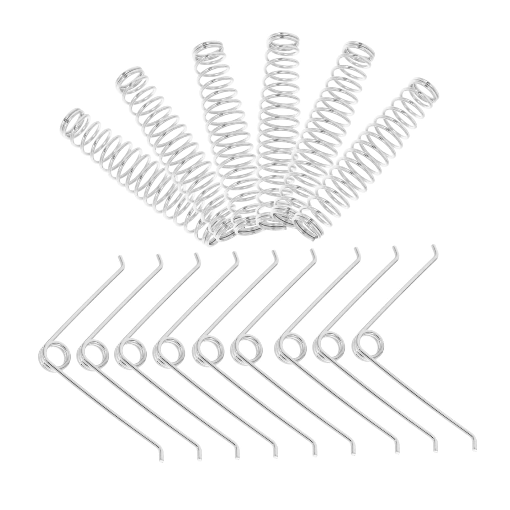 20 Pcs V-Shape Pruning Shears Spring Clips Stainless Steel Replacement Parts for Heavy Duty Garden Clippers Precision Trimming Scissors Springs for Gardening