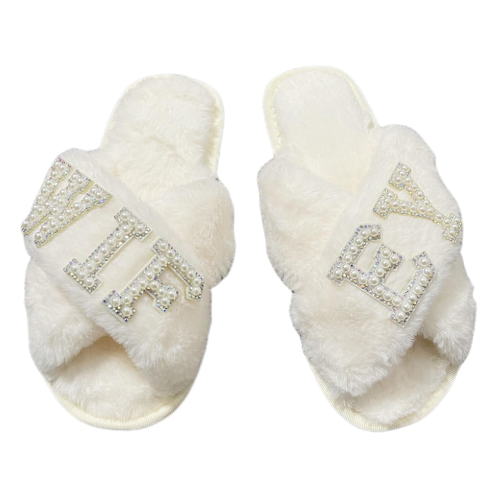 Tsophreniq Wedding Slippers Stylish and Comfortable Shoes Footwear Home Slippers for Special Celebrations Wedding Parties Bride
