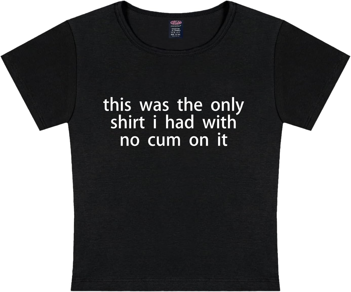 Baby Tees for Women Y2k - The Only Shirt I Had Funny Short Sleeve Crew Neck Crop Tops Going Out Top T-Shirt - Image 5