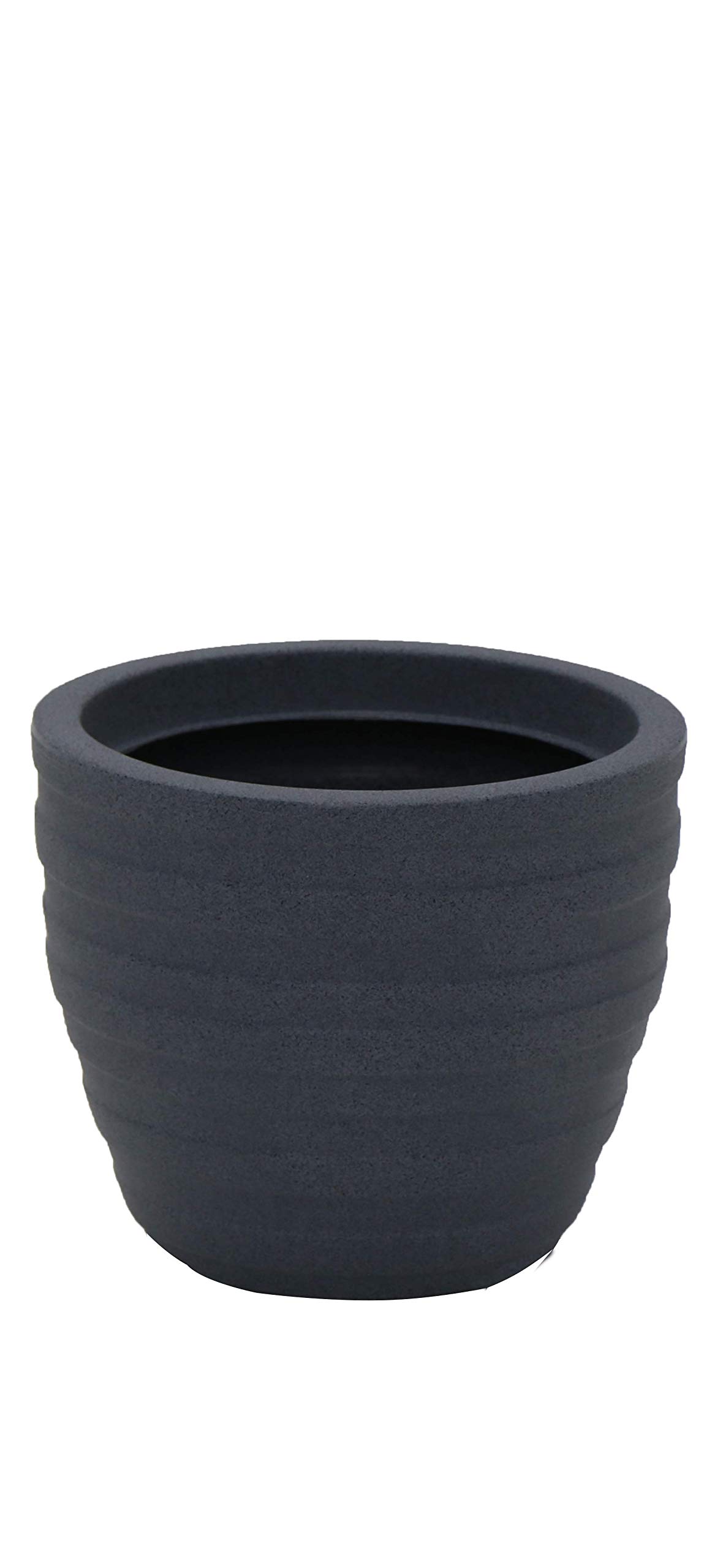 Tramontina Macetero Inca de plástico, Color Antracita, diámetro 28,5 x Altura 24 cm, Volumen 9 litros