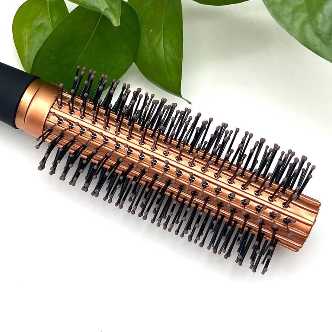 Leenchi Cepillo de pelo redondo para el cabello húmedo, cepillo desenredante para secado por soplado, cerdas de nailon antiestáticas, cepillo para desenredar para mujeres y hombres, todo tipo de
