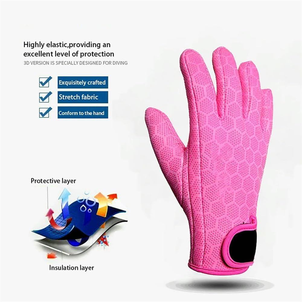Wetsuit Gloves Neoprene Scuba Diving Gloves Surfing 1.5MM for Men Women,Thermal Anti Slip Flexible Dive Water Gloves for Spearfishing Swimming Rafting Kayaking Paddling - Image 2