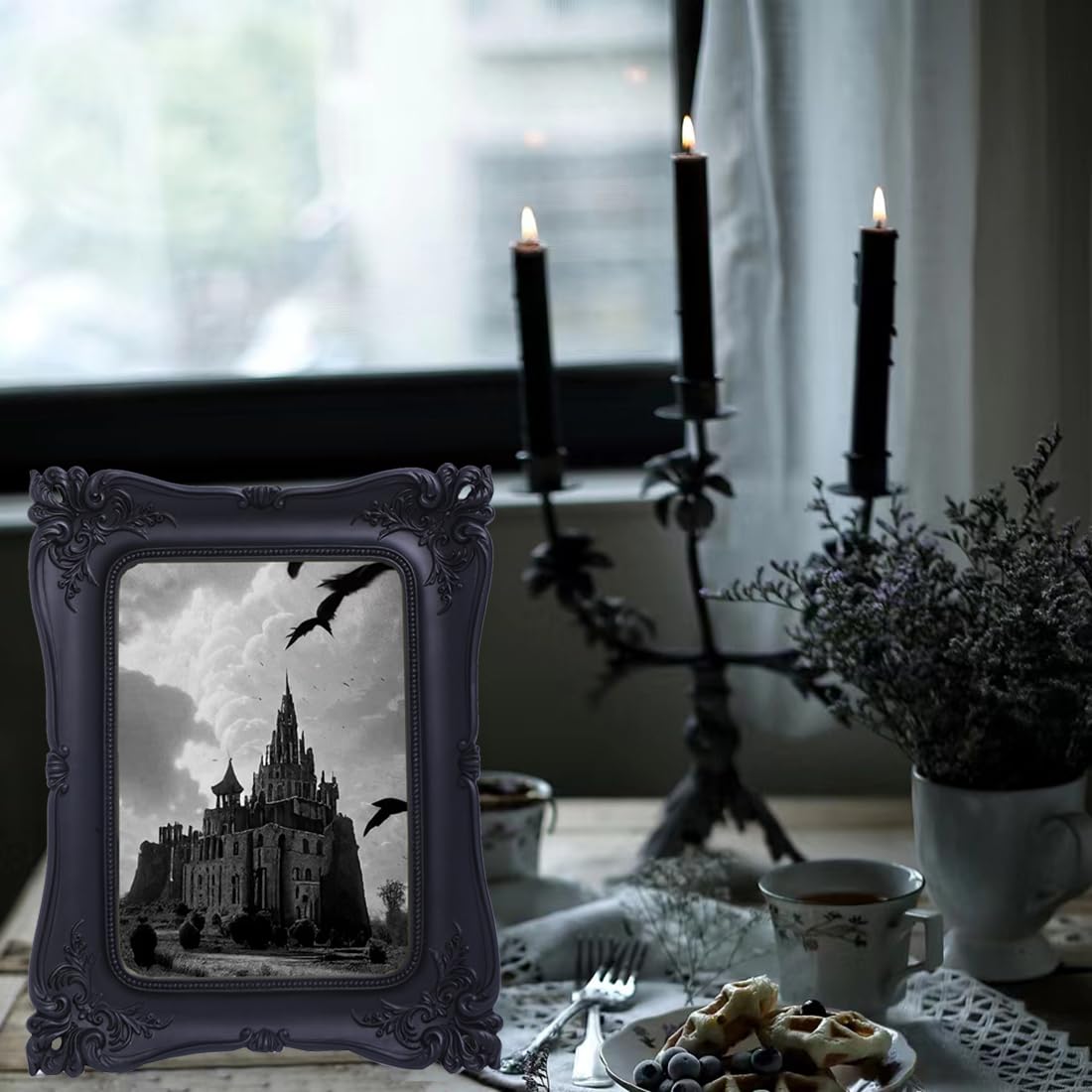 Amazon.com - SIKOO Gothic Picture Frame 5x7 Black Vintage