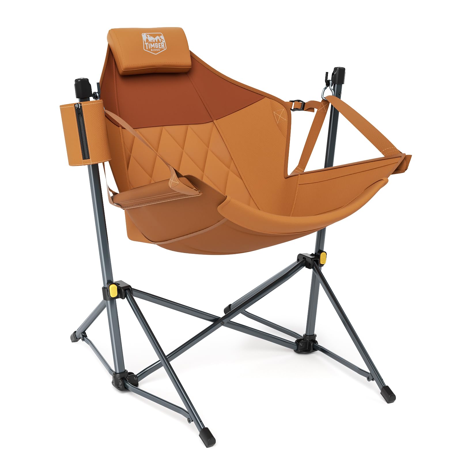 Timber Ridge Hammock Camping Chair with Adjustable Backrest, Heavy Duty Folding Hammock Chair Supports 300lbs, Portable Hammock Chair for Camping,