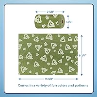 Vista 204 de Best Pet Supplies - Bolsas para limpieza de excremento de perro, rollo de repuesto, uso en exteriores, a prueba de fugas y desgarros, plástico