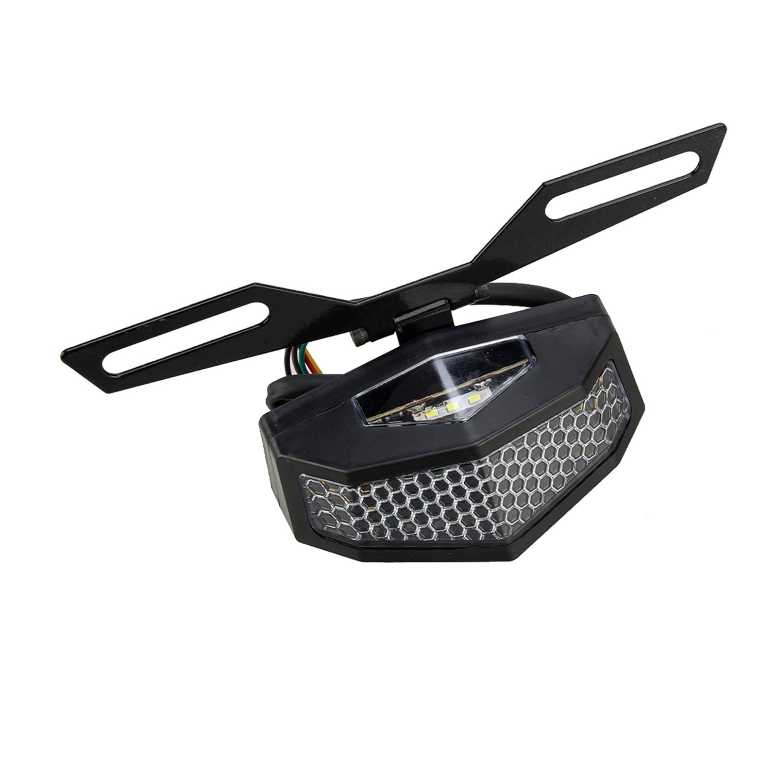 Clignotant Clignotants Universel Stop Frein Feu Lampe Clignotant Intégré DRL Support De Plaque D'immatriculation Pour Moto Dirt Bike ATV