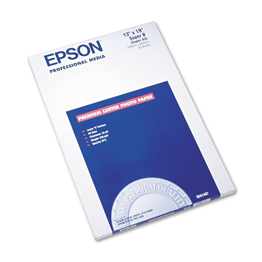 エプソンPremium Luster Photo Paper　A3ノビ　40枚 Epson Ultra Premium Photo Luster Paper | AA Print Supply