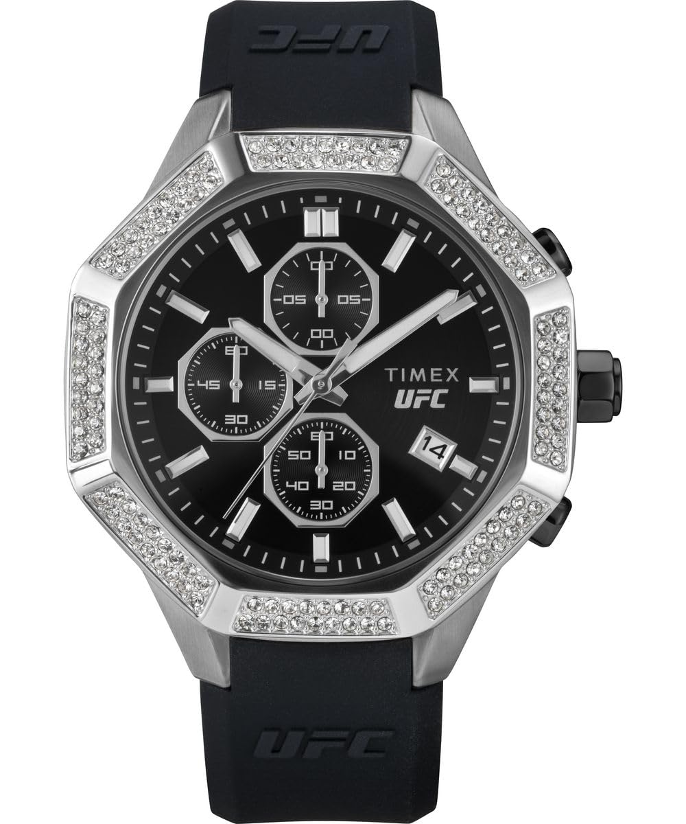 Timex Men's Chronograph Quartz Watch with a Silicone Strap UFC King Chrono