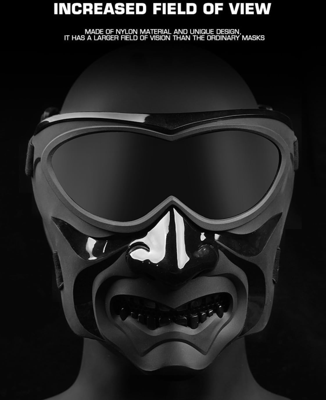 Airsoft Mask Night Dark Knight Paintball Protective Full Face Mask CS Goggles Fit Tactical Helmet Masks