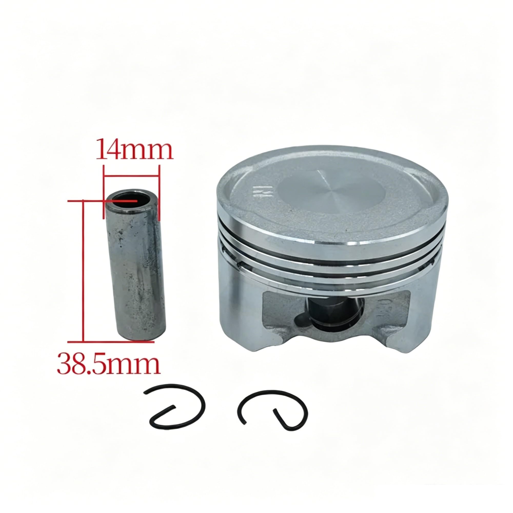 Fasce Elastiche Per Hjka150 Per Uhr150 Per Hjka Per Uhr 150 Parti Motore Motociclo 14mm Foro Spillo Con Anelli Set Completo Montaggio Kit Pistone 57,3 Mm Pistone