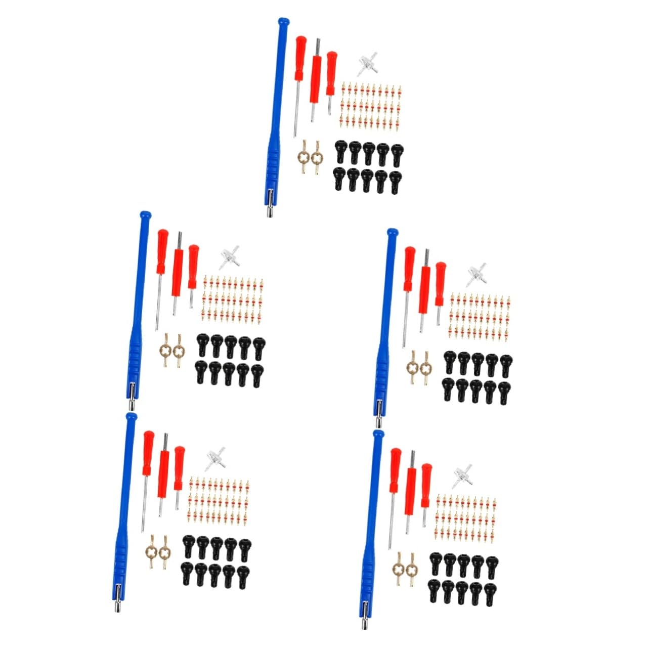 SOLUSTRE 5ensembles Outil De Démontage De Valve De Pneu Kit De Réparation De Pneus Extracteur De Tige De Valve Pour Voitures Et
