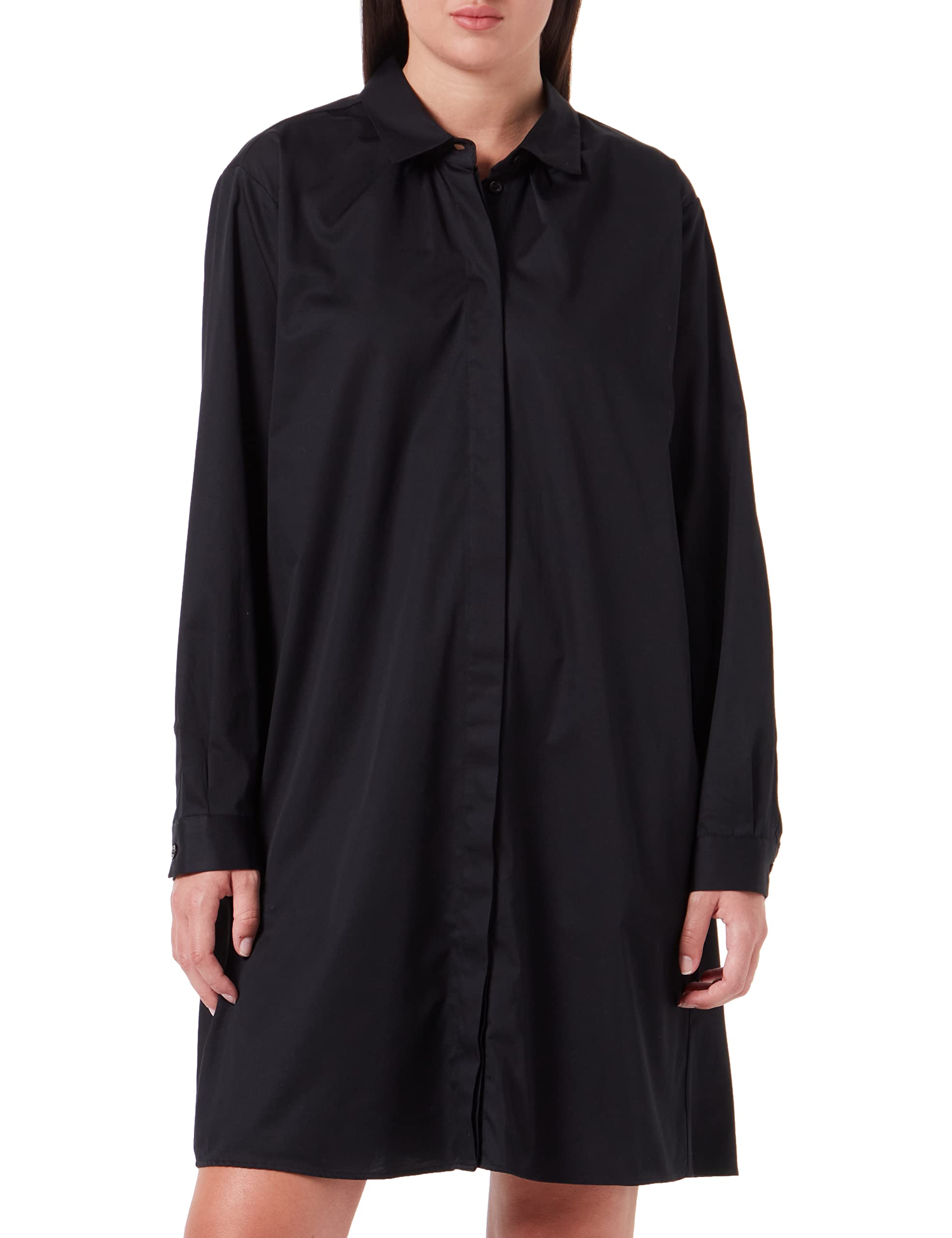 Seidensticker Women's Dress - City Dress - Satin Dress - Shirt Collar - Regular fit - Long Sleeve - Stretch