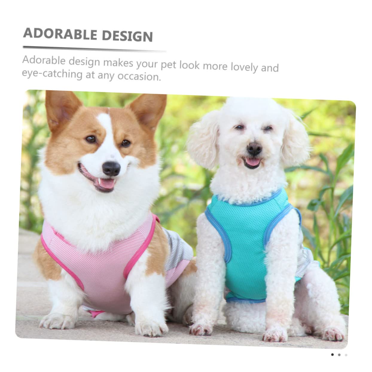 Manteaux de Pluie imperméables pour Chien, imperméable pour Chien, 5 pièces, Gilet rafraîchissant pour Animaux de Compagnie, Robe d'été, Sangle de Poitrine, Che