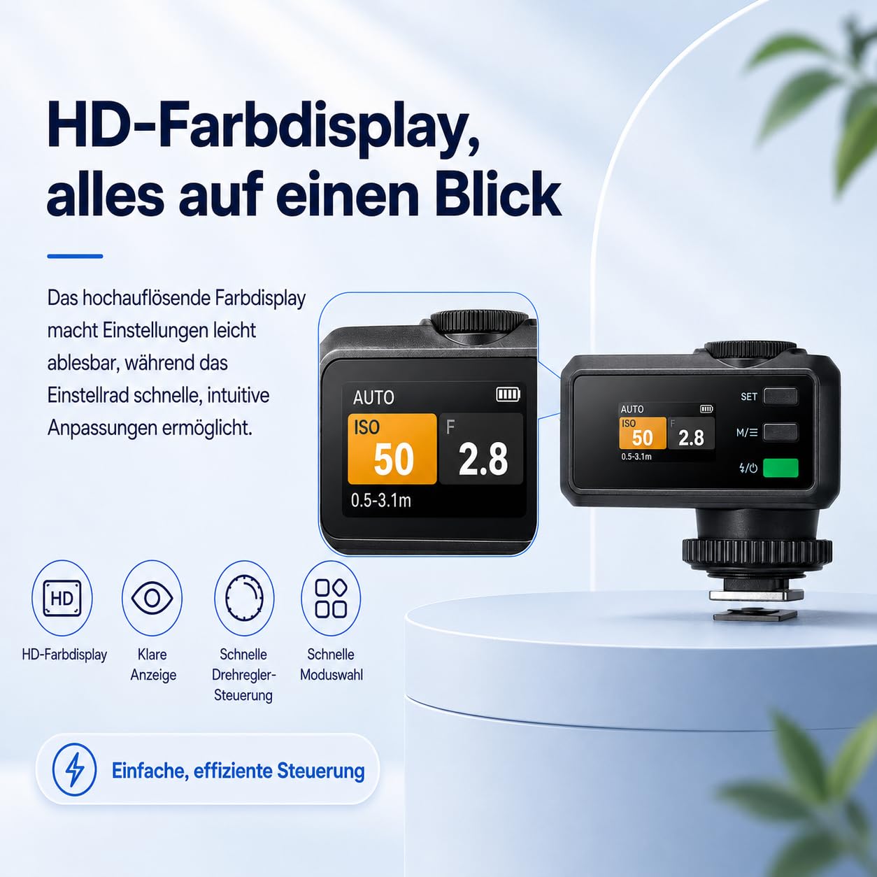 Godox iM30Pro iM30 Pro Mini Kamerablitz, GN15 Kamera Blitz, Auto & M Modus | 550 Blitze, 1,5s Recycling, USB-C, Einzelkontakt-Blitzschuh für Sony Canon Nikon Fujifilm Olympus Ricoh Leica Panasonic