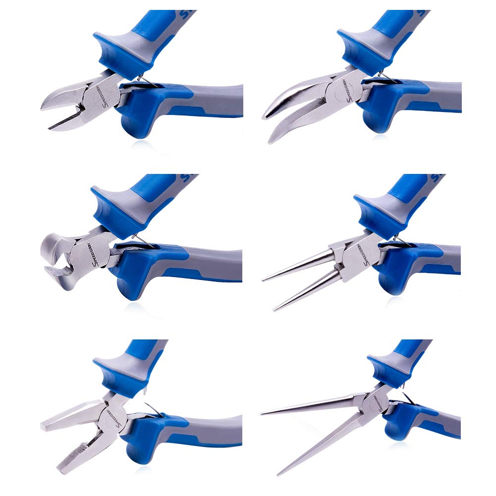 SPEEDWOX Mini Pliers Set For Jewelry Making 6 Piece With Case Micro - View #6