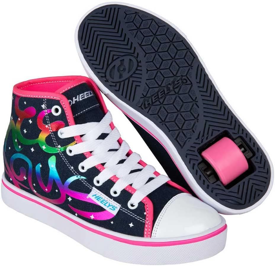 Amazon.com | HEELYS Girls Sneaker, Denim Rainbow, 3 Little