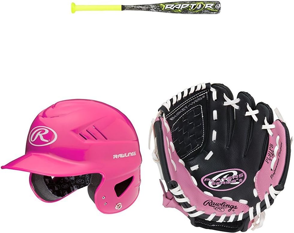 Rawlings TBall Starter Kit Pink Sports & Outdoors