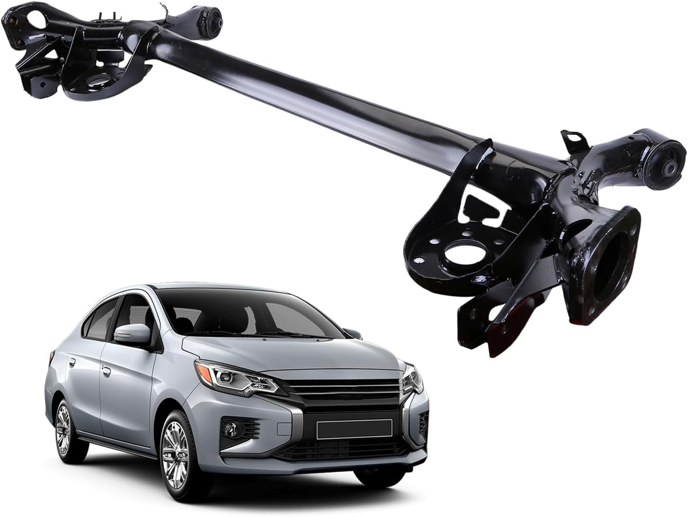 Rear Subframe Crossmember Compatible for Toyota Prius C 2012-2018,for Y-aris 2005-2016,for Scion XD 2007-2014 Axle Beam Rear Suspension Crossmember 4211052331 4211052332 4211052260 4211052261