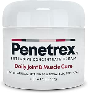 Penetrex Joint &amp; Muscle Therapy – Soothing Comfort for Back, Neck, Hands, Feet – Premium Whole Body Rub with Arnica, Vitamin B6 MSM &amp; Boswellia – Non-Greasy 2oz Cream