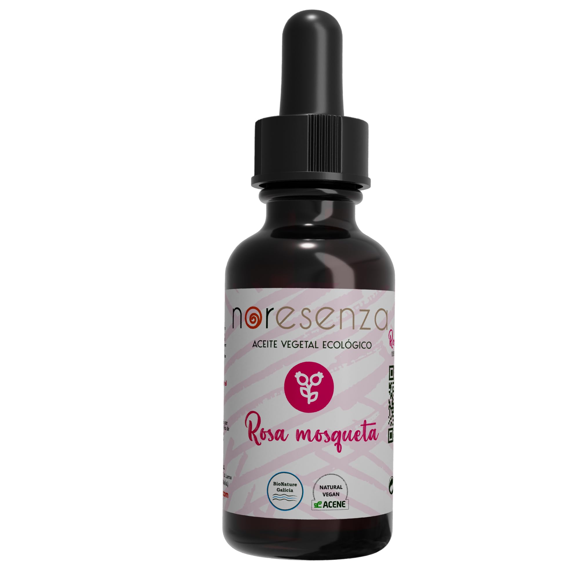 Aceite BIO de Rosa Mosqueta ecológico NORESENZA 100% puro - Primera presión en frío BIO 50 ml - Sérum - Hidratación profunda- Reparación| Bionature Galicia